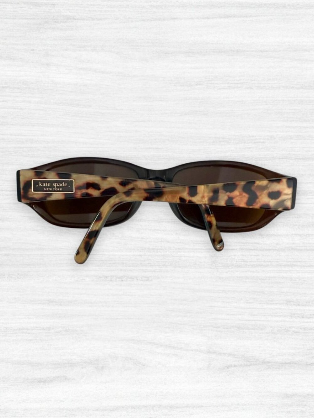 Kate Spade New York Dee's Y8 Rectangular Brown Tortoise Y2K Sunglasses 54□17 120
